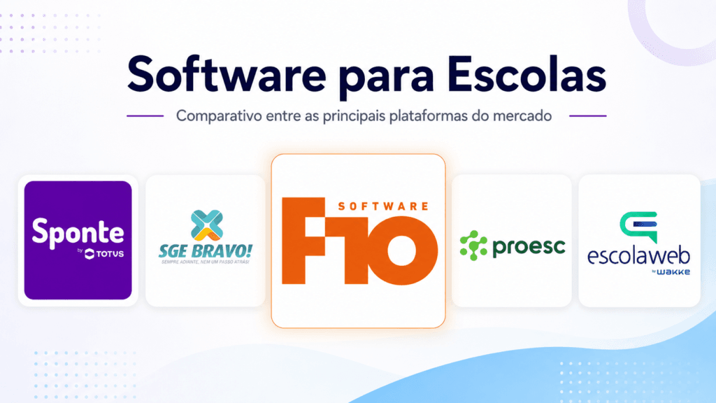 Software para escolas: compare F10, Sponte, Bravo e outras opções