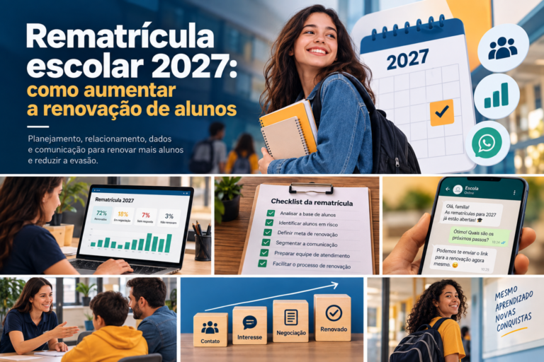 Rematrícula escolar 2027: como aumentar a renovação de alunos