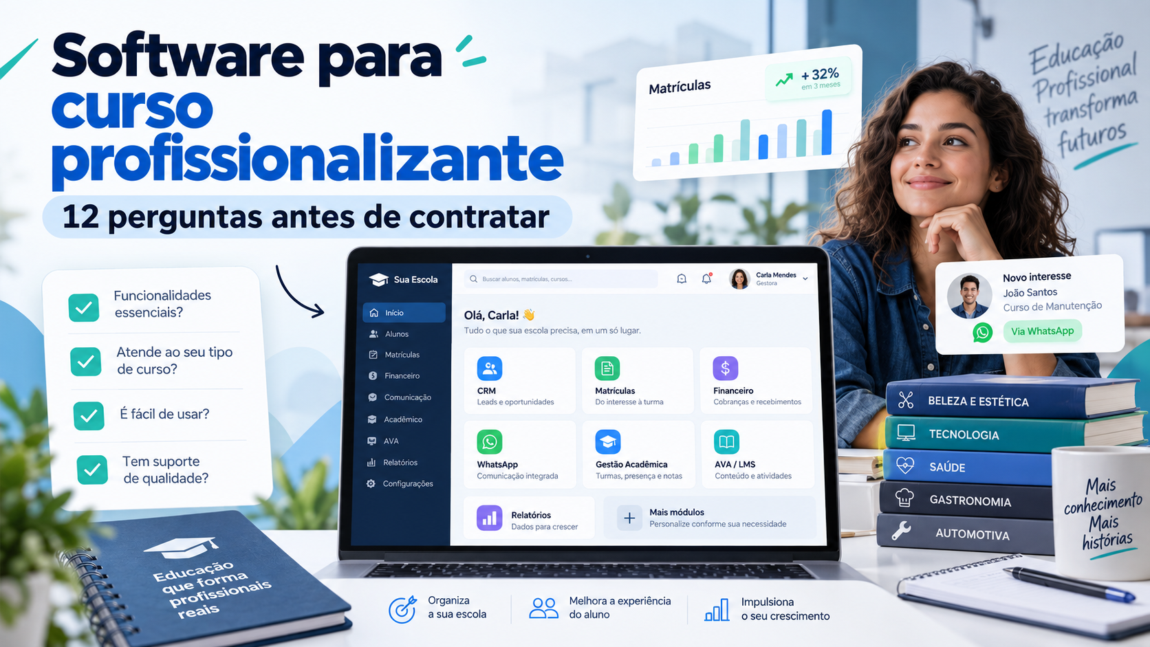 Software para cursos profissionalizantas